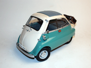 bmw isetta export 1960 vert et blanc 
