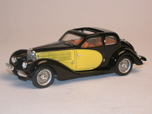 bugatti 57 ventoux coupe 1938 noir et jaune 