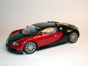 bugatti eb 16.4 veyron noir et rouge