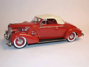 buick century convertible coupe 1938 rouge 