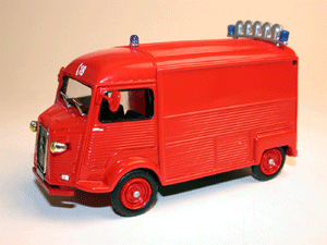 citroen type h pompiers de l`eveque  rouge 