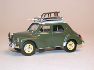 renault 4 cv sport d`hiver vert 