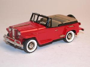 willys overland jeepster roadster 1948 rouge